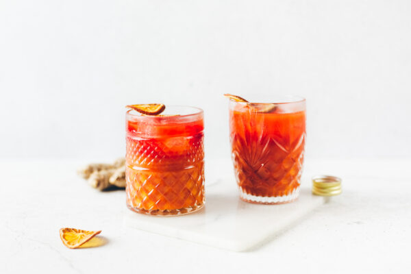 Sea buckthorn and hibiscus cocktail recipe