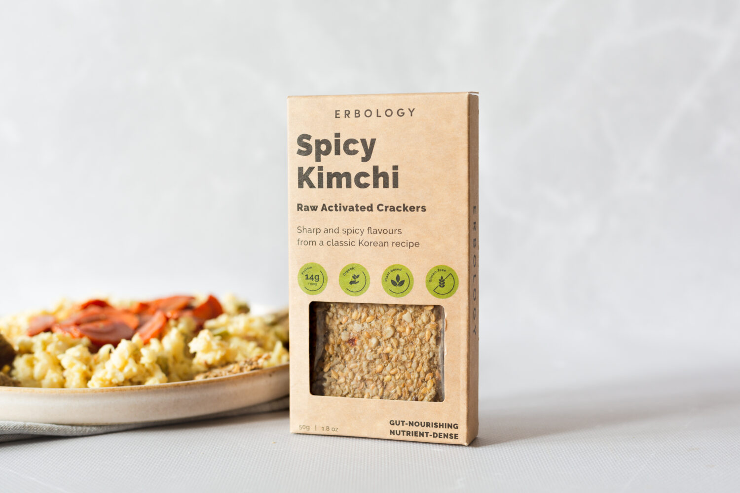Organic Spicy Kimchi Crackers