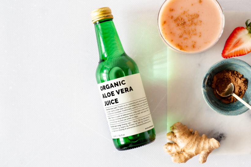 How much aloe juice to drink daily and how long does it take to work?