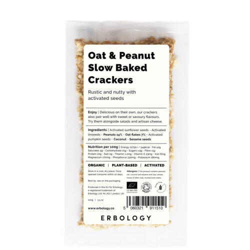 Organic Oat and Peanut Slow Baked Crackers
