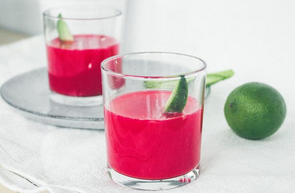 Pomegranate, orange and aloe vera cocktail recipe