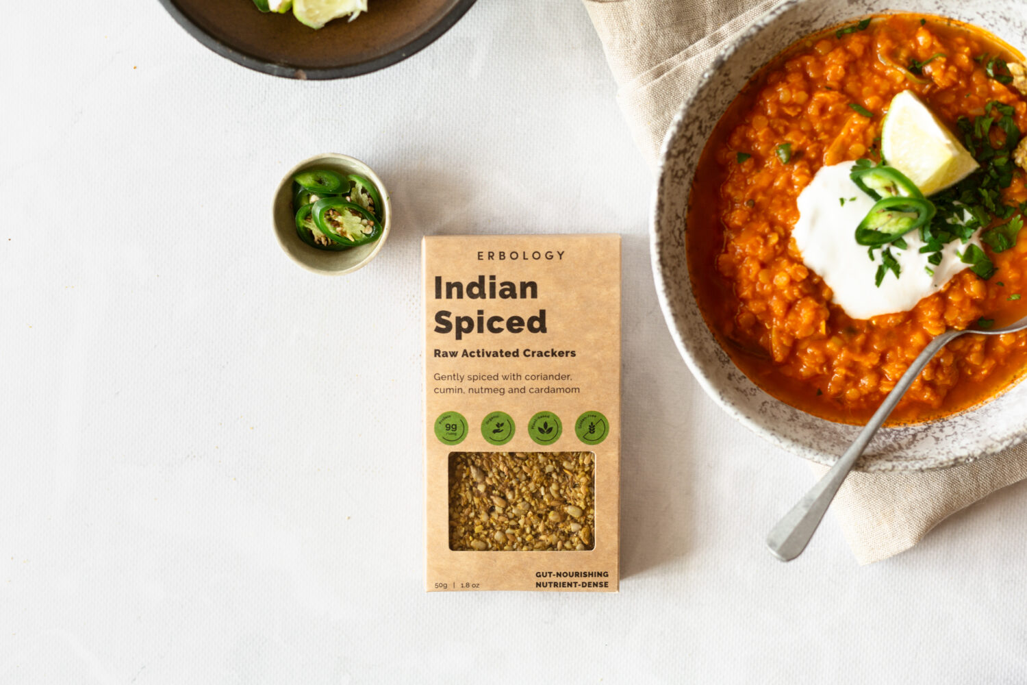 Organic Indian Spiced Crackers