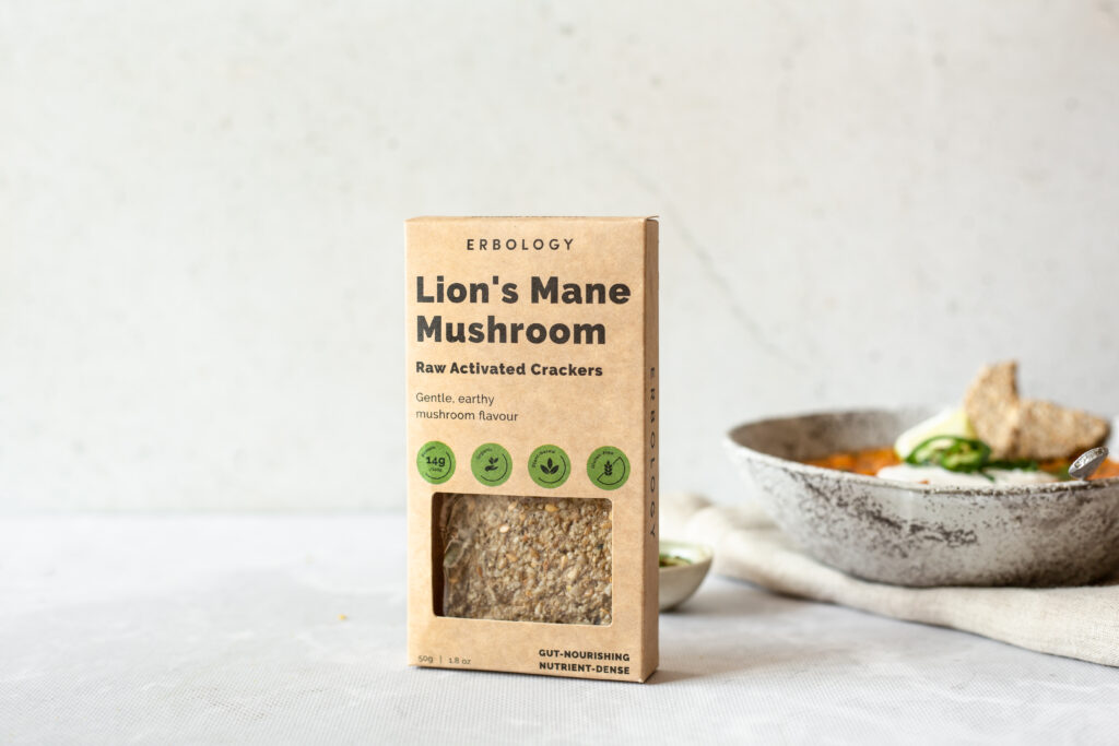 Lion's Mane Mushroom Crackers