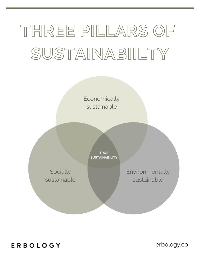 tre pilastri della sostenibilità