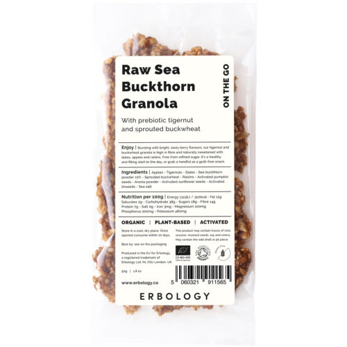 Organic Tigernut Granola Snack with Sea Buckthorn