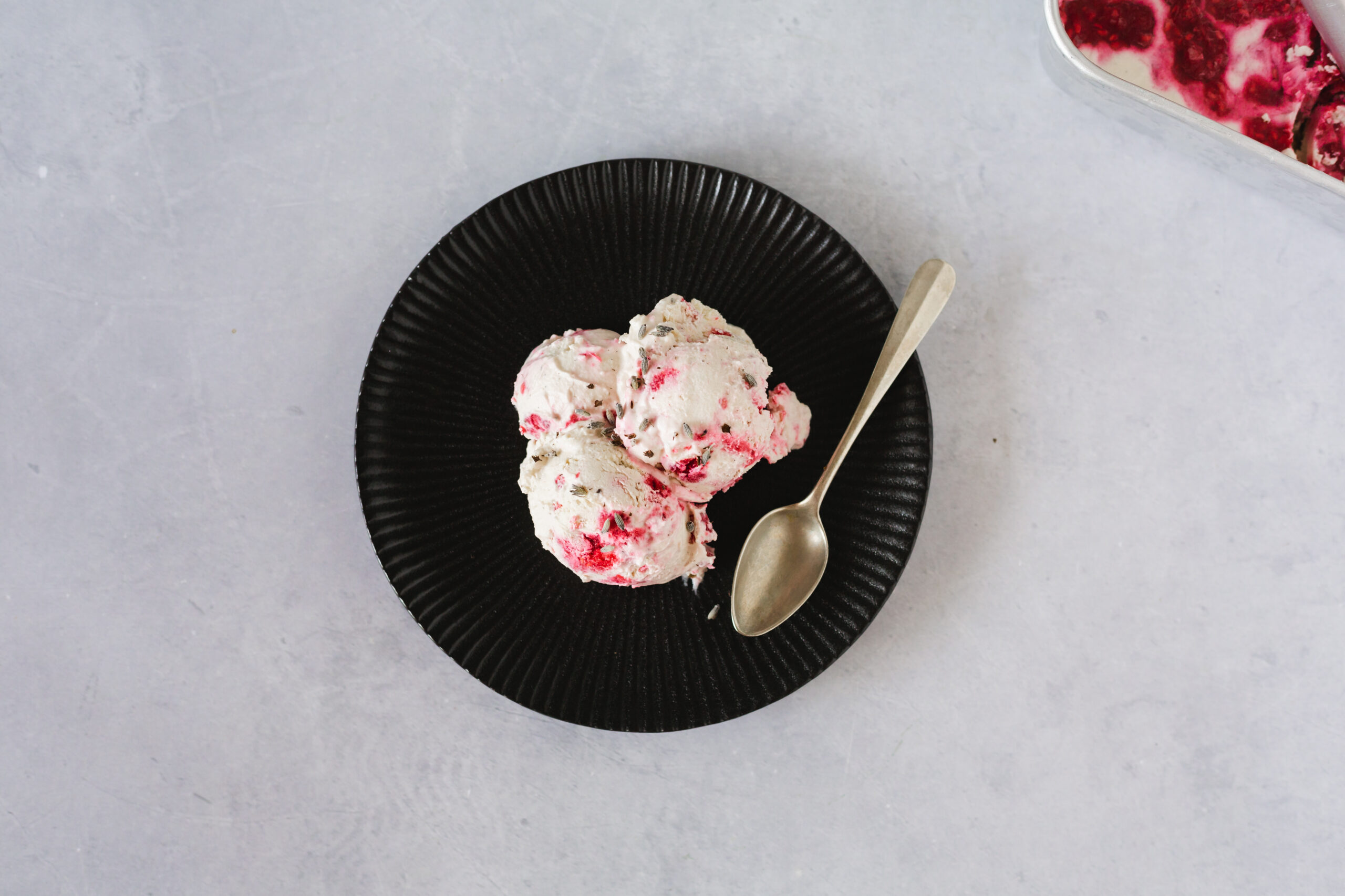 raspberry lavender ice cream